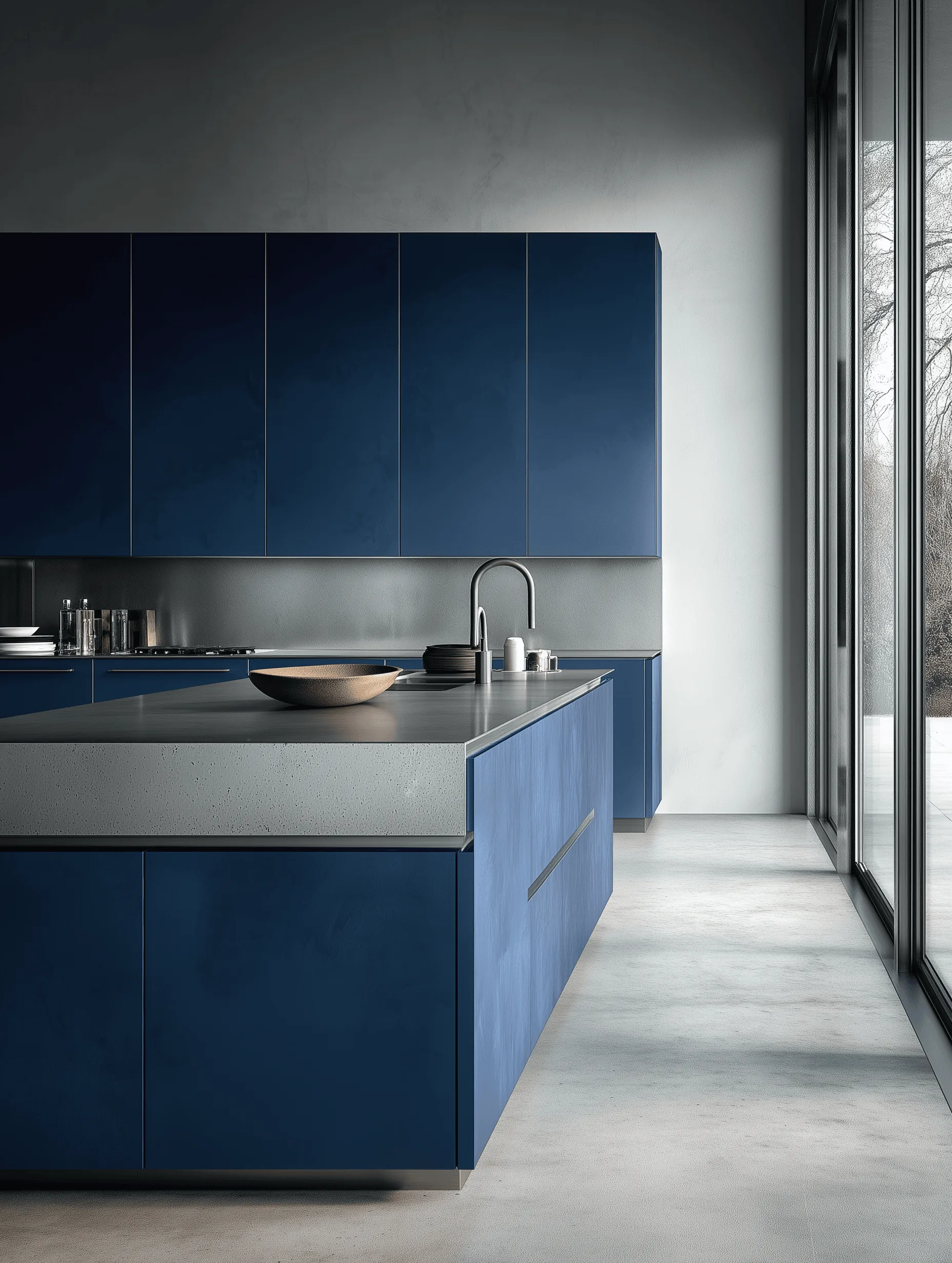 Zovia Cool Tones stainless steel kitchen cabinet