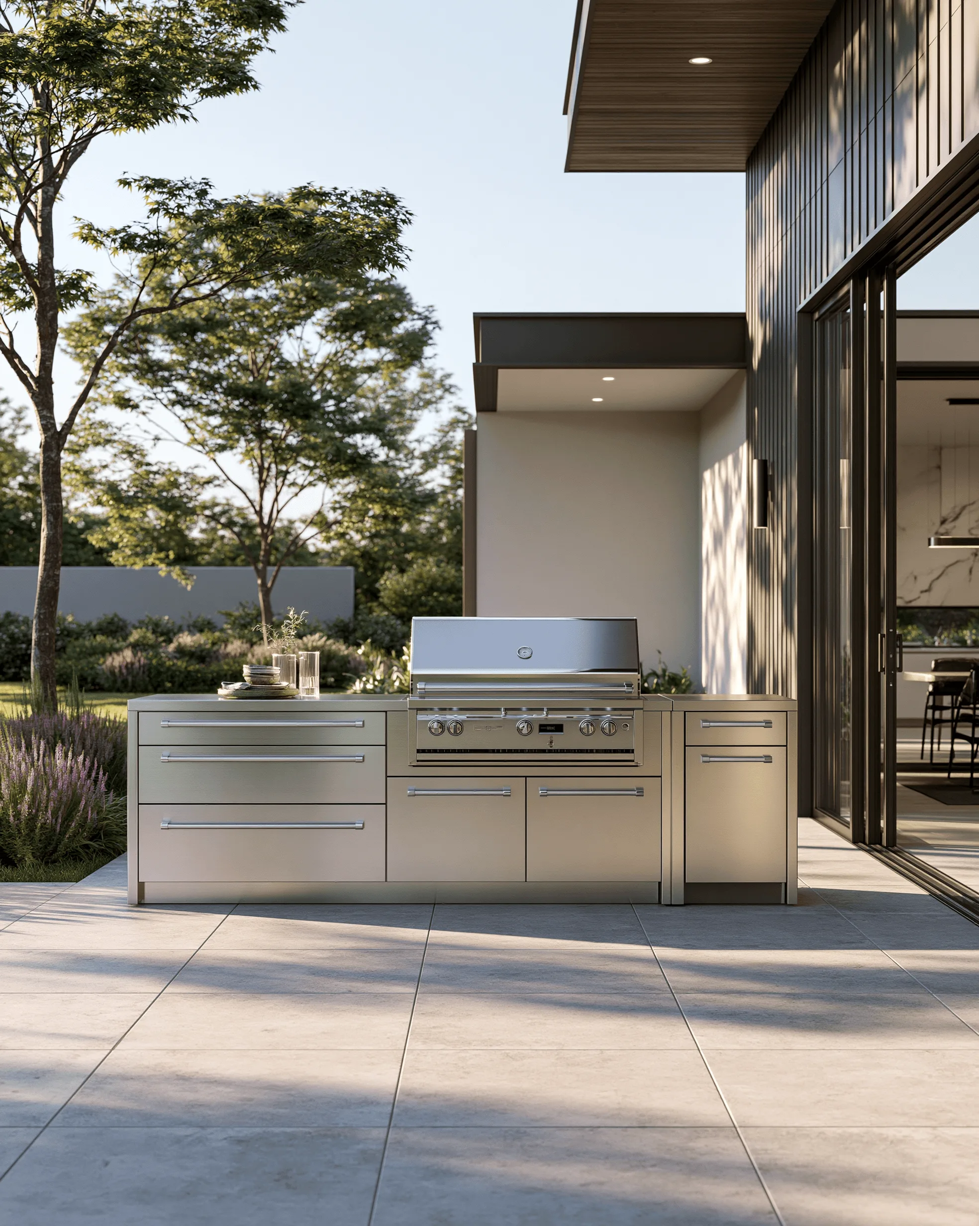 Zovia Modern & Urban stainless steel outdoor kitchen