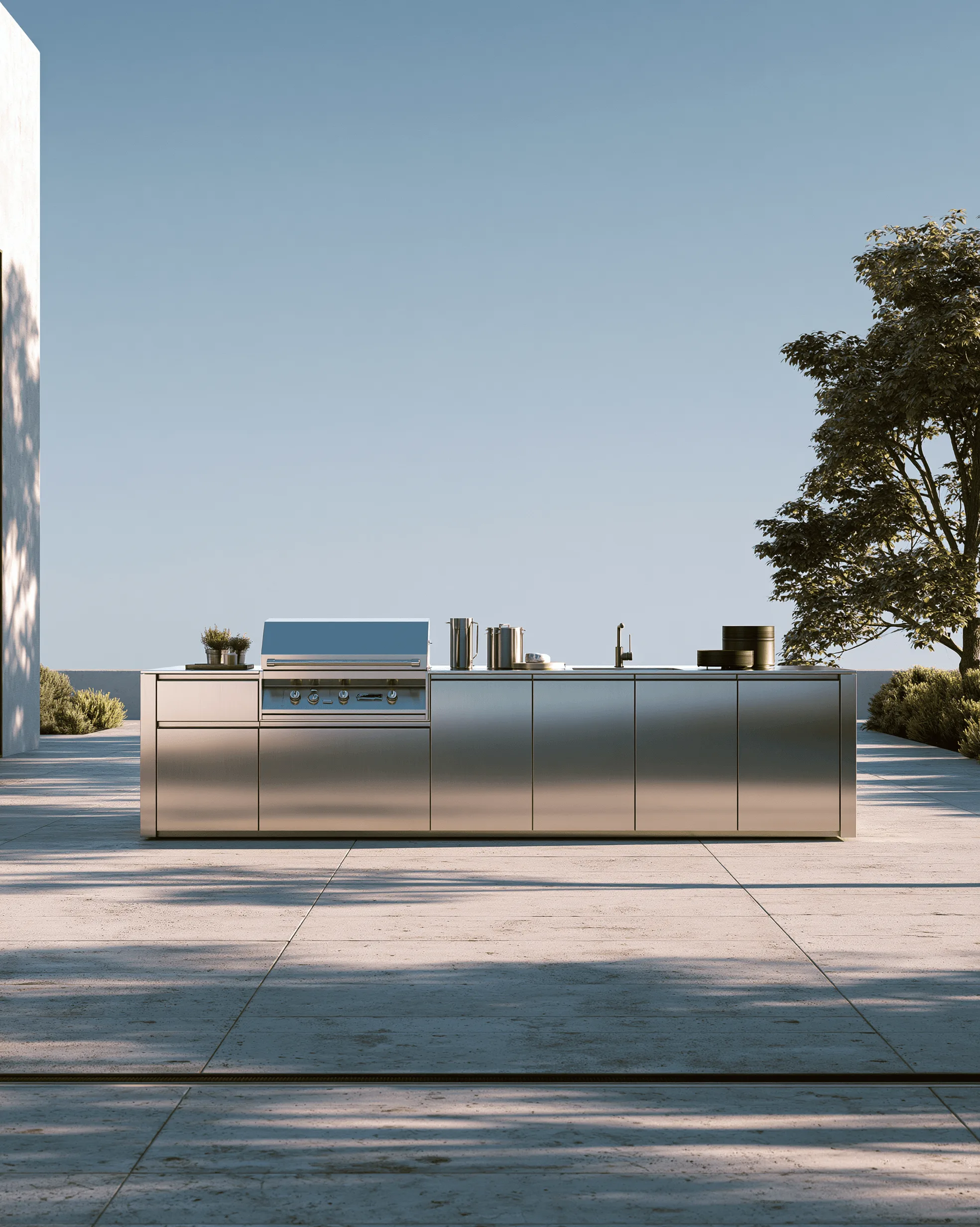 Zovia Modern & Urban stainless steel outdoor kitchen