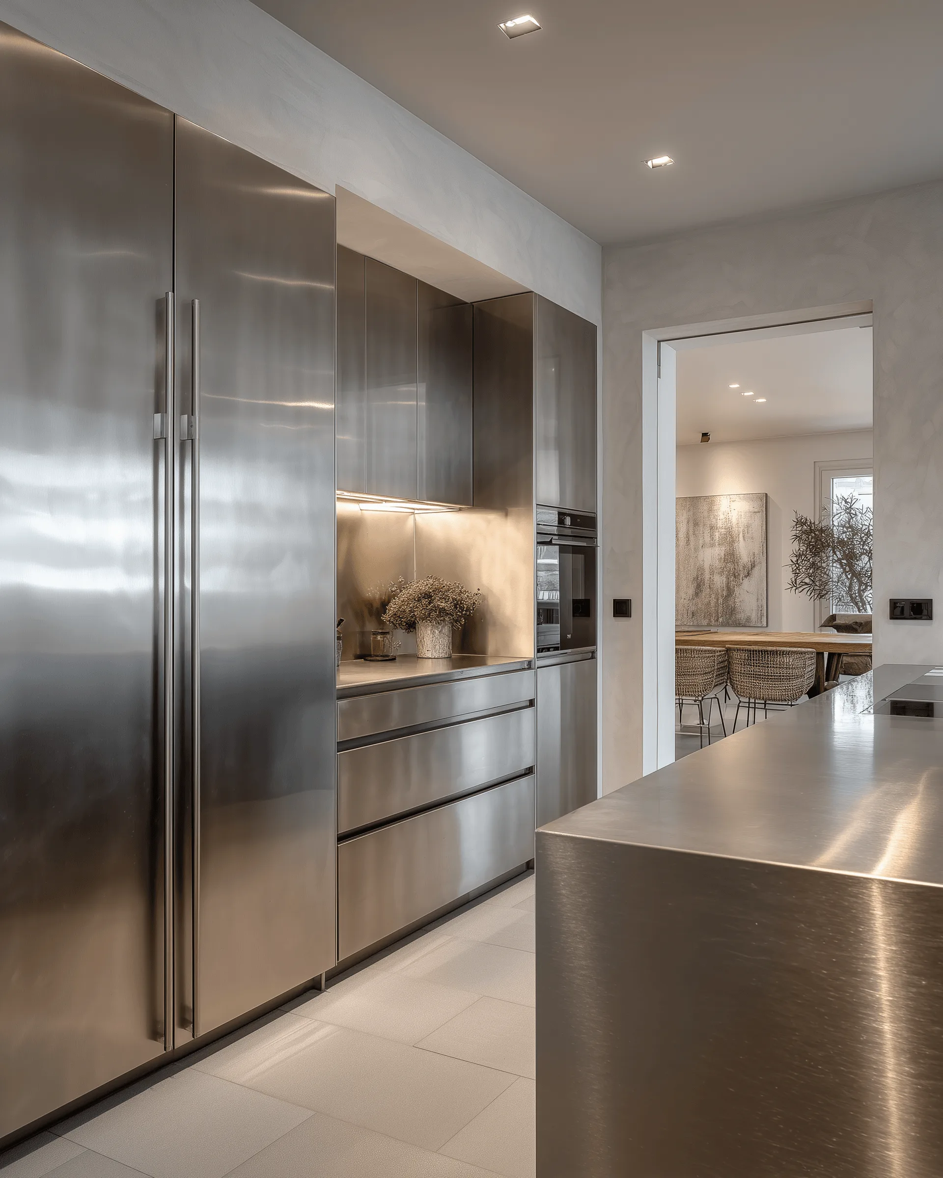 Indoor cabinetry application detail — Modern Villa Kitchen