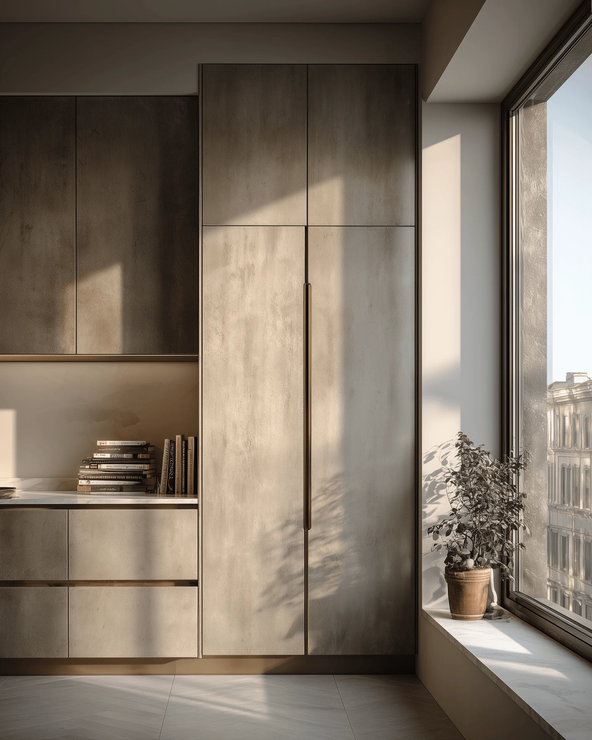 Indoor cabinetry application detail — Modern Villa Kitchen
