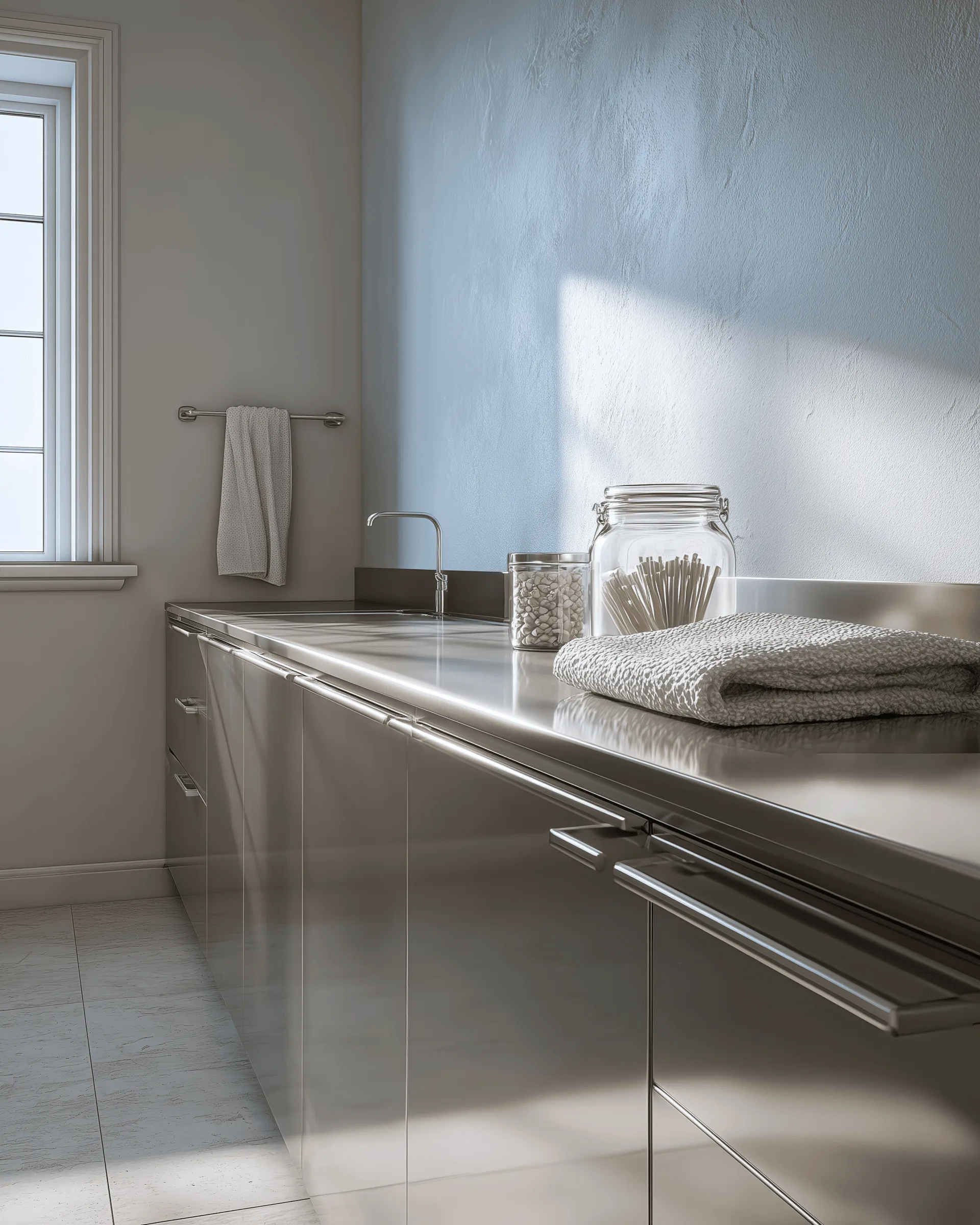 Indoor cabinetry application detail — Designer Bathroom